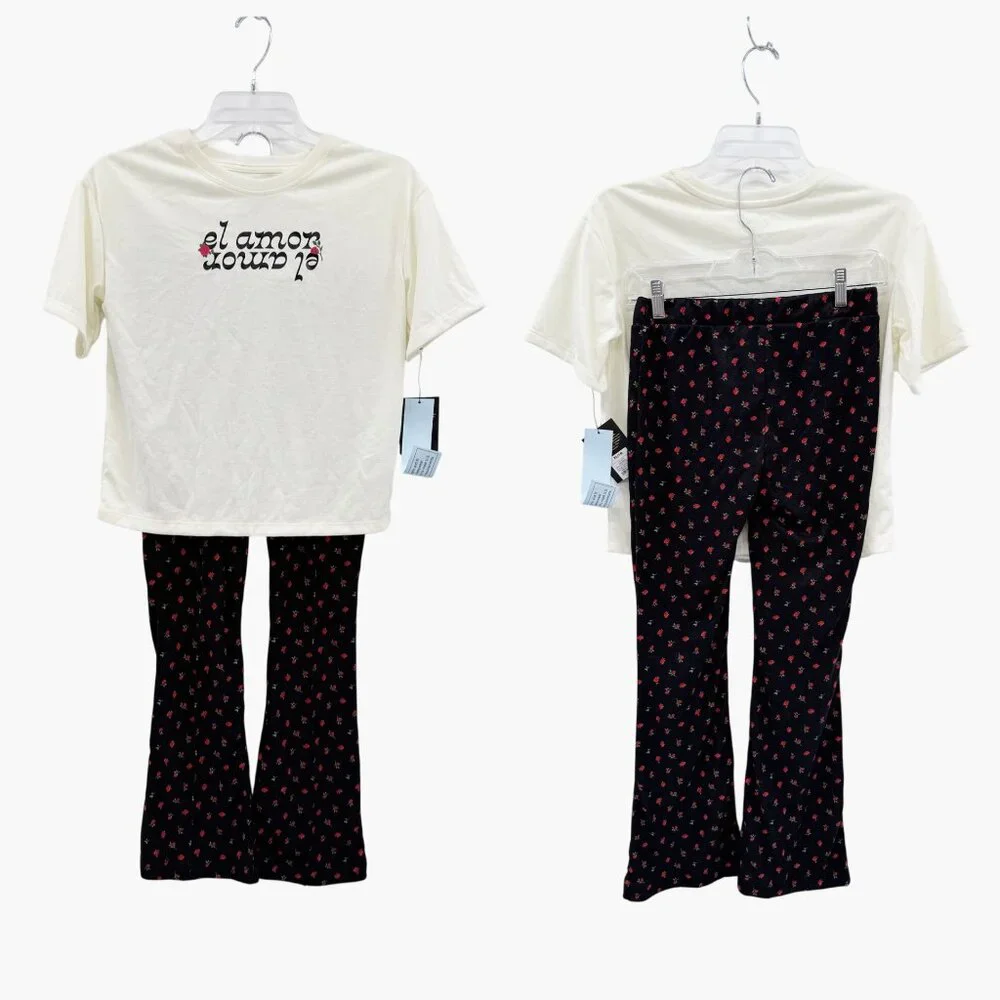 NEW Art Class Girls El Amor 2 Piece Pajama Set - Size XL